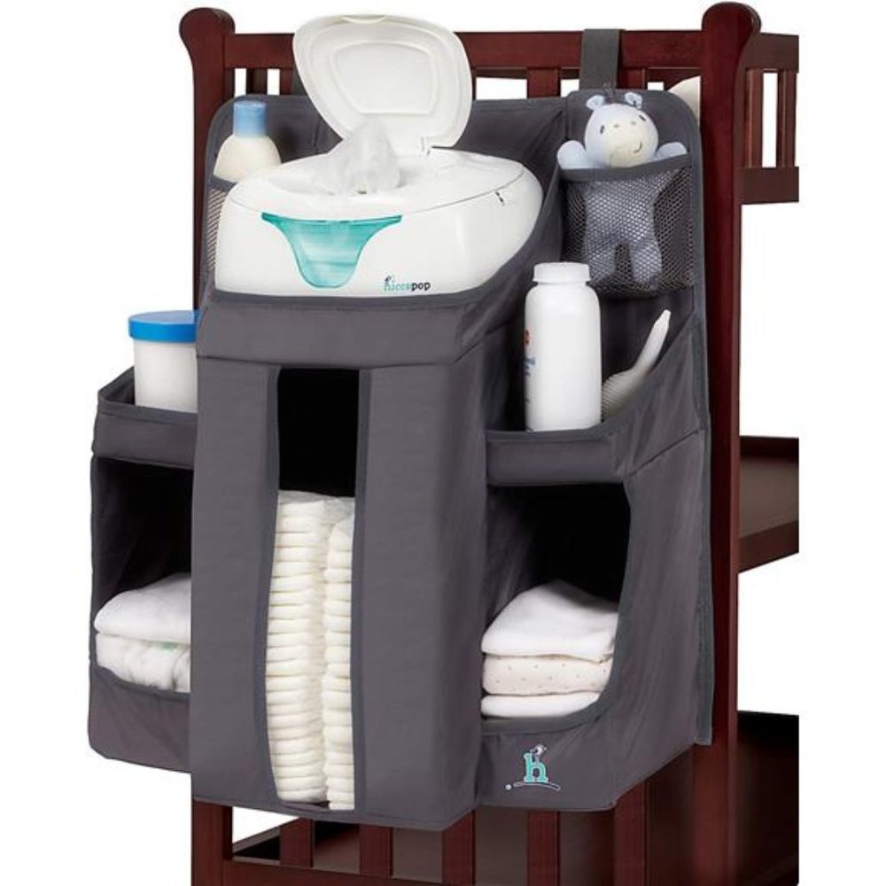 Hanging Diaper Organizer for Changing Table, Cribs and Walls, Diaper Stacker